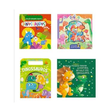 Imagem de Coleção Infantil Dinossauros - Kit Com 4 Livrinhos