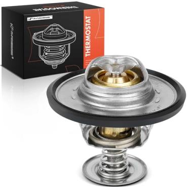 Imagem de A-Premium Termostato de refrigeração do motor com anel de vedação compatível com Ford F-150, F-250 Super Duty, F-350 Super Duty, F-450 Super Duty, F-550 Super Duty, F-600, F-650, F-700, F-750, F-800,