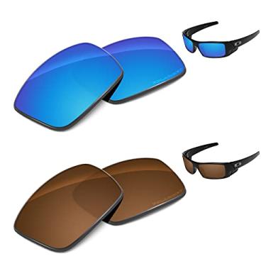 Imagem de Tintart Lentes de substituição de desempenho compatíveis com Oakley Gascan OO9014 polarizadas gravadas - Pacote econômico