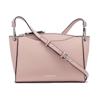 Imagem de Calvin Klein Bolsa transversal com zíper superior granada, Flor, One Size