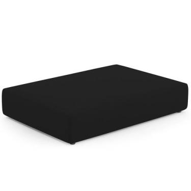 Imagem de Puff Pet Cama Estofada Para Cachorro Marley L02 Suede Preto - Inoviza