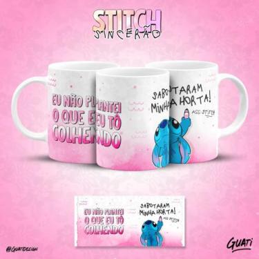 Imagem de Caneca do Stitch Sincero frases que toda pessoa irônica tem! - Pammy S