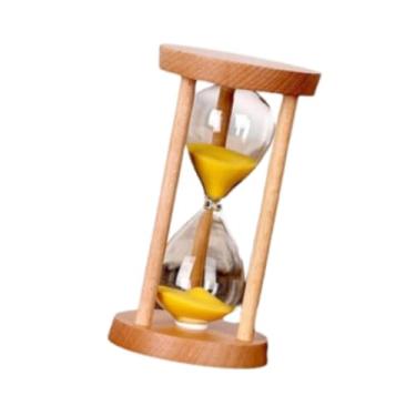 Imagem de IEUDNS Timer de areia 1 minuto de hora de vidro de vidro inquebrável Timer de copo de relógio de aniversário Presente de aniversário Ano Novo Cozinha de, Amarelo