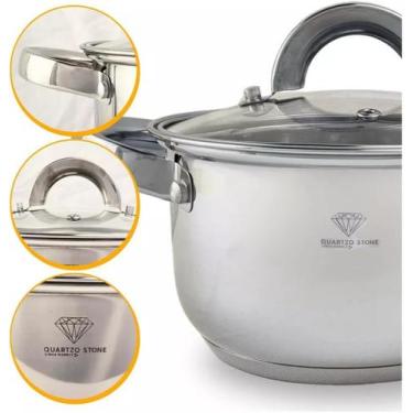 Imagem de Jogo De Panelas Alemãs de Aço Cirurgico Inox 19 Peças - Knakasaki