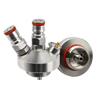 Imagem de Fabricação caseira de cerveja Mini Keg Dispenser Double Ball Lock Spear Stainless Steel Beer Growler Spear With 30cm Silicone Hose For 2/3.6/4/5/10L Mini Keg Acessórios para vinho