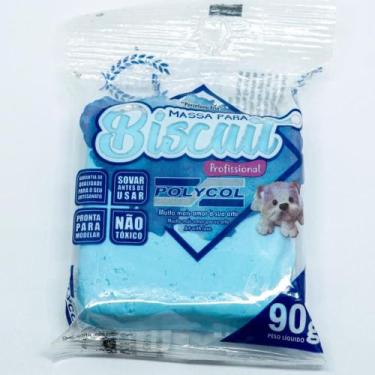 Imagem de Massa de Porcelana Fria Biscuit 90G AZUL Claro - Lumo