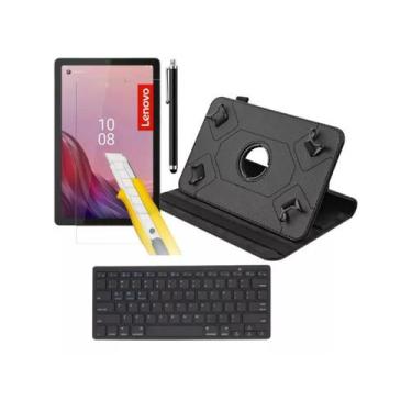 Imagem de Capa Com Teclado + Película + Caneta Para Tablet Lenovo M9 - Fam