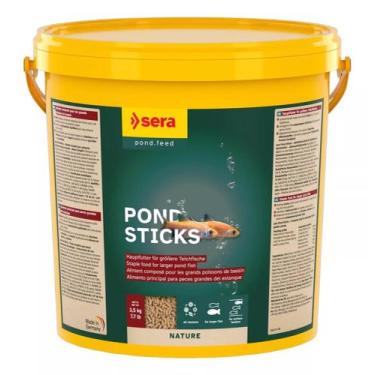 Imagem de Ração Para Peixes De Lagos Sera Pond Sticks Nature 3500g