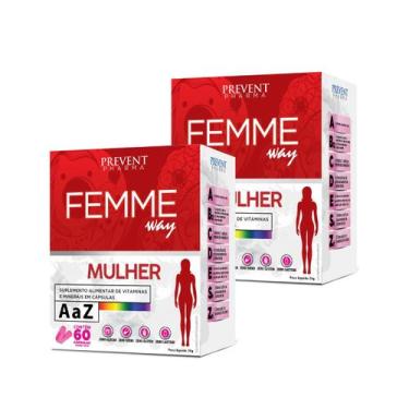 Imagem de MULTIVITAMINICO MULHER FEMME WAY 500MG - PREVENT PHARMA 2und