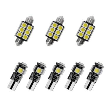 Imagem de 8X-SPEED 8 peças de lâmpada LED interior 5050 chip para Honda Accord MK7 2002 caixa de luvas de leitura concluída porta-malas espelho viseira de sol luz