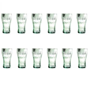 Imagem de Kit 12 Copos Coca Cola Verde Em Vidro