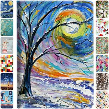 Imagem de DuraSafe Cases iPad Air 5ª geração 2022 Air 4ª geração 2020 [iPad 10,9 polegadas Air 4/Air 5] Smart Auto Sleep / Wake Perfil fino com suporte de ângulo de visualização ajustável impresso capa flip - emblema colorido