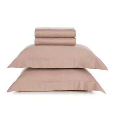 Imagem de Karsten Jogo de Cama Bossa Nude Queen 100% Algodão 4 peças 300 Fios