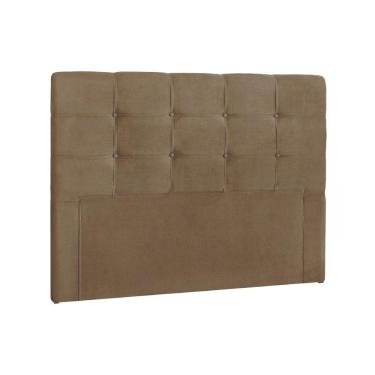 Imagem de Painel de Cama Box Estofada Casal Clean Plus Suede Bege - Simbal
