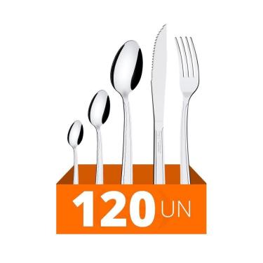 Imagem de Faqueiro Búzios Com 120 Peças Totalmente Em Aço Inox Ibag - Tramontina
