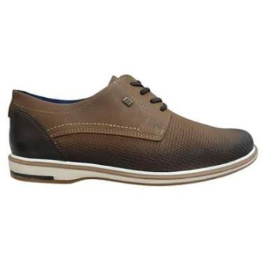 Imagem de Sapato Social Pegada 125113 Masculino Caqui-Masculino