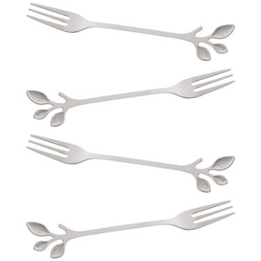 Imagem de Conjunto Garfos para Aperitivo Wolff Gourmet Prata - 4 Peças