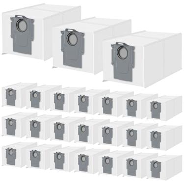 Imagem de Pacote com 24 sacos de pó Qrevo para Roborock QV 35A/Saros 10R/Qrevo S/Qrevo Pro/Qrevo Plus/Qrevo Master/Qrevo Slim/Qrevo Curv/Qrevo Edge/S8 MaxV Ultra Robot Vacuum, saco de pó de substituição de