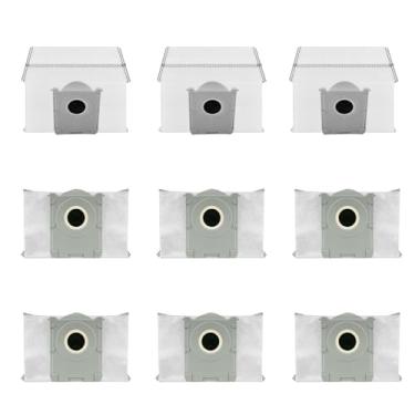Imagem de Sacos de pó de substituição compatíveis com Ecovacs Deebot X8 Pro Omni para aspirador Yeedi S14 Plus, saco de vácuo de carbono ativado de grande capacidade, acessórios de peças de reposição