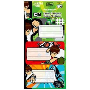 Imagem de Etiqueta Adesiva Escolar 100x210mm Ben 10 Pct/12 etiquetas - TILIBRA