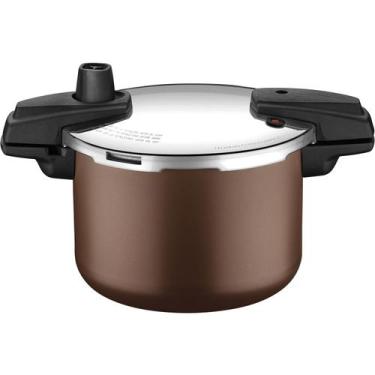 Imagem de Panela de Pressão Tramontina Indução Arizona 4,5L Mocaccino, 4,5L, Moc