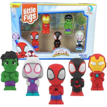 Imagem de Boneco De Vinil Dedoches Little Marvel Spidey - 3103 Cardoso