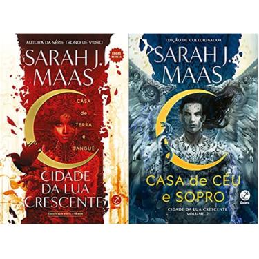 Imagem de Kit 2 livros Sarah j. Maas Cidade da Lua Crescente Casa de terra e sangue + Casa de céu e sopro