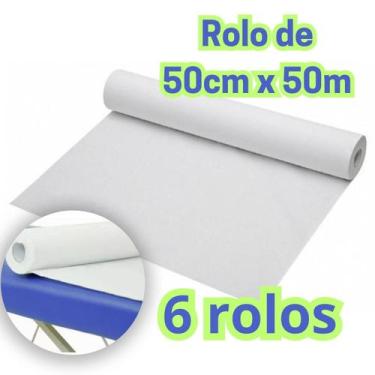 Imagem de Lençol Maca Conceito Papéis Descartável 6 Rolos 50Cmx50M