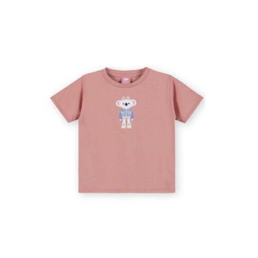 Imagem de Blusa Manga Curta Lilica Ripilica Estampa Jeans Wear Rosa