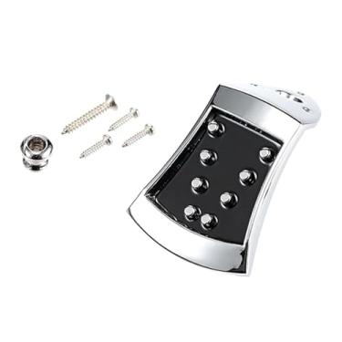 Imagem de Colaxi Acessórios para instrumentos do Mandolin Tailpient Substituir peças Fácil de usar peças de guitarra de bandolim superior portáteis para presente de