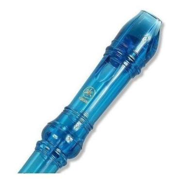 Imagem de Flauta Yamaha  Doce Soprano Germânica Yrs20b Azul C/ Estojo