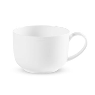Imagem de COSTMANCE Canecas Fine Bone China, canecas de sopa com alças, canecas de sopa grandes brancas de 748 ml, tigelas de cerâmica para sorvete, aveia, frutas, iogurte, presente DIY, tigelas de lanche
