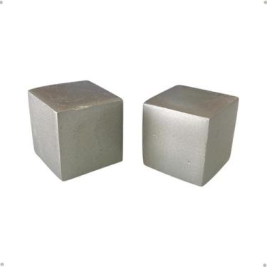 Imagem de Par Ponteira Cubo para Varão Wave Ilhós Argola Cortina 19 e 28mm 2 uni