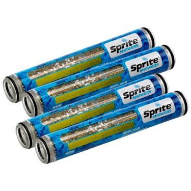 Imagem de Sprite Industries, Inc HHC-4 Cartucho de filtro de chuveiro de substituição manual, pacote com 4