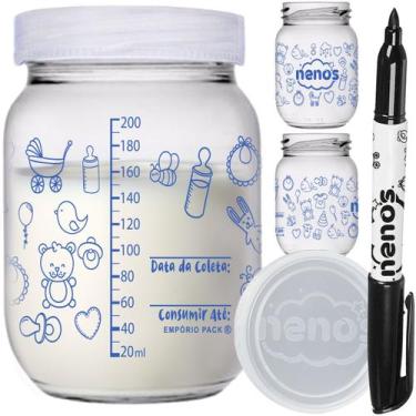 Imagem de 12 Potes Vidro Armazenar Leite Materno, Papinha (267.BABY-A) - NENOS