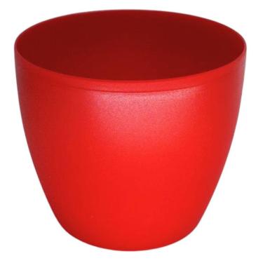 Imagem de Vaso Cachepot Redondo Oxford (11x10) Cor Vermelho OKLA