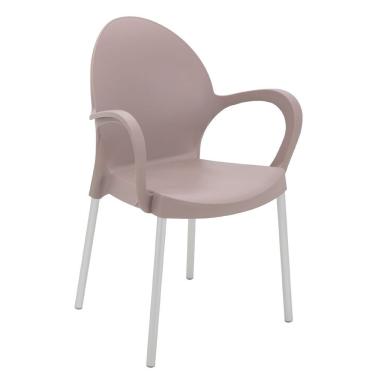 Imagem de Cadeira Tramontina Grace Camurça Em Polipropileno Com Braços