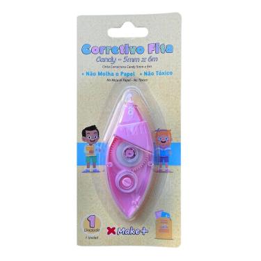 Imagem de Corretivo Em Fita Candy 5mm X 6m Make+ Rosa