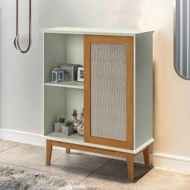 Imagem de Buffet 1 Porta Tebarrot Off White Madeira Sala