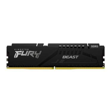 Imagem de Memória RAM Kingston Fury Beast, 32GB 5600MHz DDR5 CL40, DIMM, Preto -