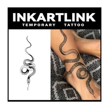Imagem de INKARTLINK Tattoo Tech, 2 Folhas De Tatuagem Semipermanente Grande, Tatuagens Temporárias Com Design Artístico Para Adultos, Duram 1 A Semanas, À Prova D'Água, Aparência Realista, Sem Adesivo, Refle