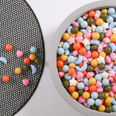 Imagem de GOGOSO Bolas De Piscina Em Formato Coração E Lua, Brincar Estrela, 100, 200, 500, 1000, À Prova Esmagamento, Sem Bpa, Para Crianças Pequenas, Bebês, Mistura Creme Dreamy