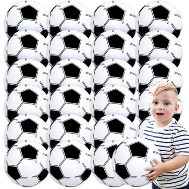 Imagem de Lamnhin Bola De Futebol Praia 16'' Para Crianças: Pacote Com 24 Bolas Infláveis, Brinquedos Decorações Festas Em Massa, Tema Tropical, Lembrancinhas E Suprimentos
