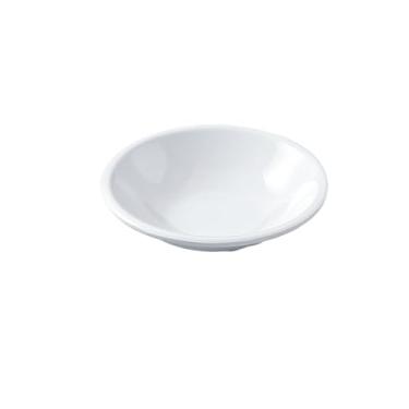 Imagem de Prato quadrado comercial simples e delicado esmaltado branco de cor média - prato de sabor de 8,9 cm