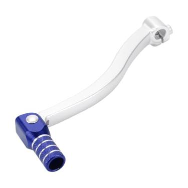 Imagem de INFINAUTO Alavanca de câmbio dobrável de motocicleta para Kayo T6 Alavanca de mudança de pedal de liga de alumínio Braço Siver Tom cabeça azul com anel prateado