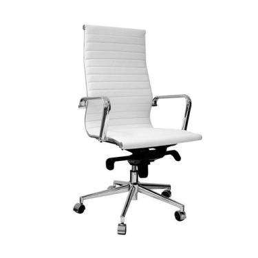 Imagem de Cadeira de Escritório Presidente Eames Esteirinha I Branca - Or Design