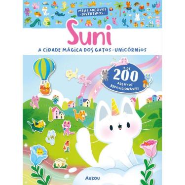 Imagem de Suni, a cidade mágica dos gatos-unicórnios - Meus adesivos divertidos: A cidade mágica dos gatos-unicórnios