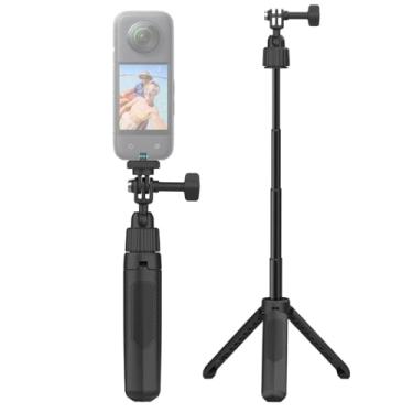 Imagem de Mini tripé 360 bastão de selfie extensível para GoPro 13 12 11 10 9 8 7 6 5 Insta360 X5 Insta 360 X4 X3