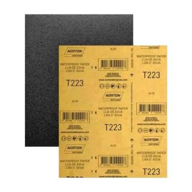 Imagem de Lixa De Água Norton T223, G600 - Embalagem com 50 Unidades