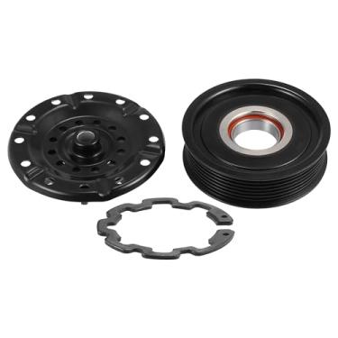 Imagem de X AUTOHAUX 1 conjunto de kit de embreagem de compressor AC, bobina de polia, conjunto de compressores de reparo de ar condicionado para Scion XB 2.4L 2008-2013 para Pontiac Vibe 2.4L 2009-2010